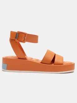 Best Sandal Strips Town Orange Dames Sandalen