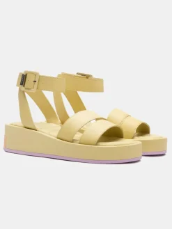 Clearance Sandal Strips Town Yellow Dames Sandalen